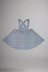 Girls circle skirt with bows and straps