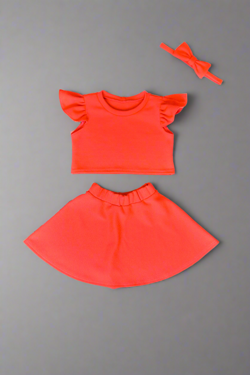 Close up Kids Neon Set Skirt and Tshirt