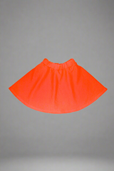 orange girls circle skirt with elastic band