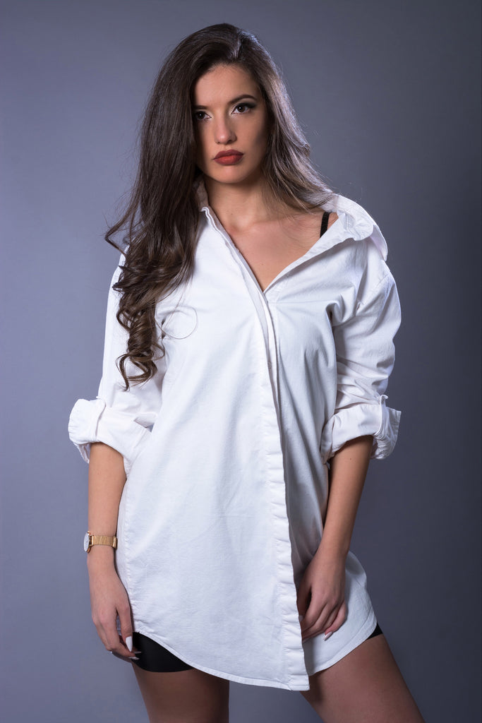 Oversized Boyfriend Shirt Dress – Martina Design